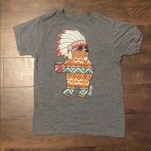 Tribal pattern bear shirt riot society